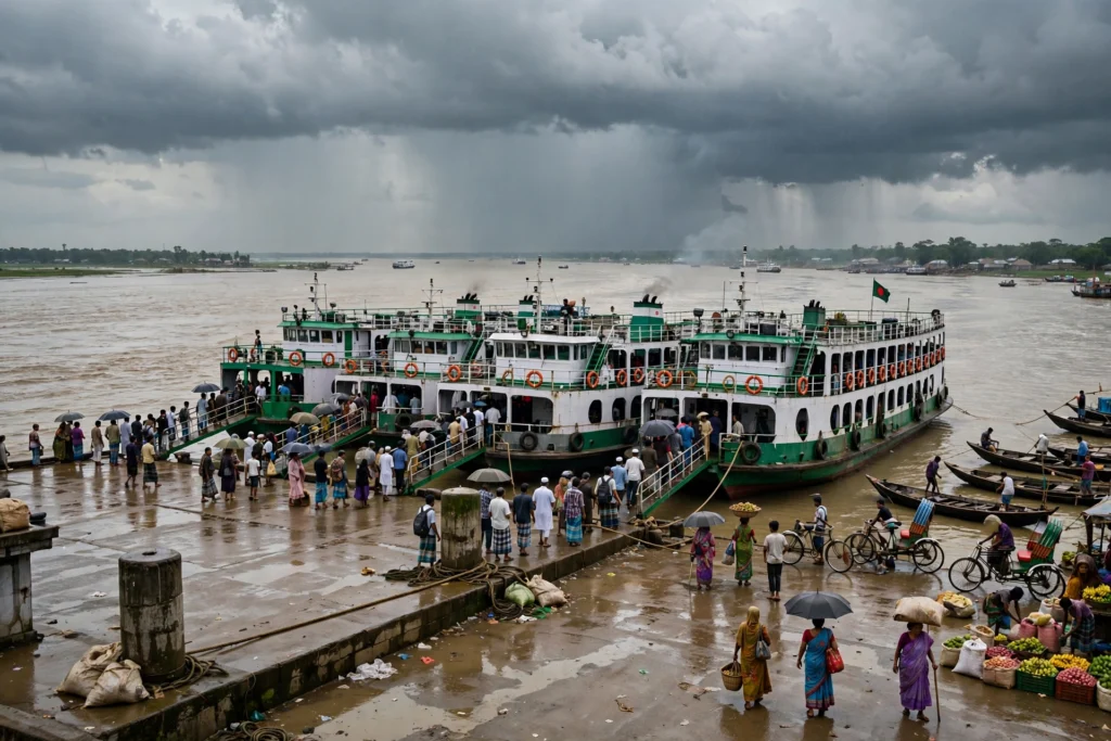মাওয়া ফেরিঘাট মুন্সিগঞ্জ