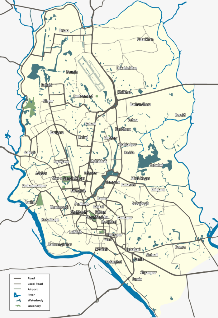 ঢাকা সিটি ম্যাপ ২০২৫