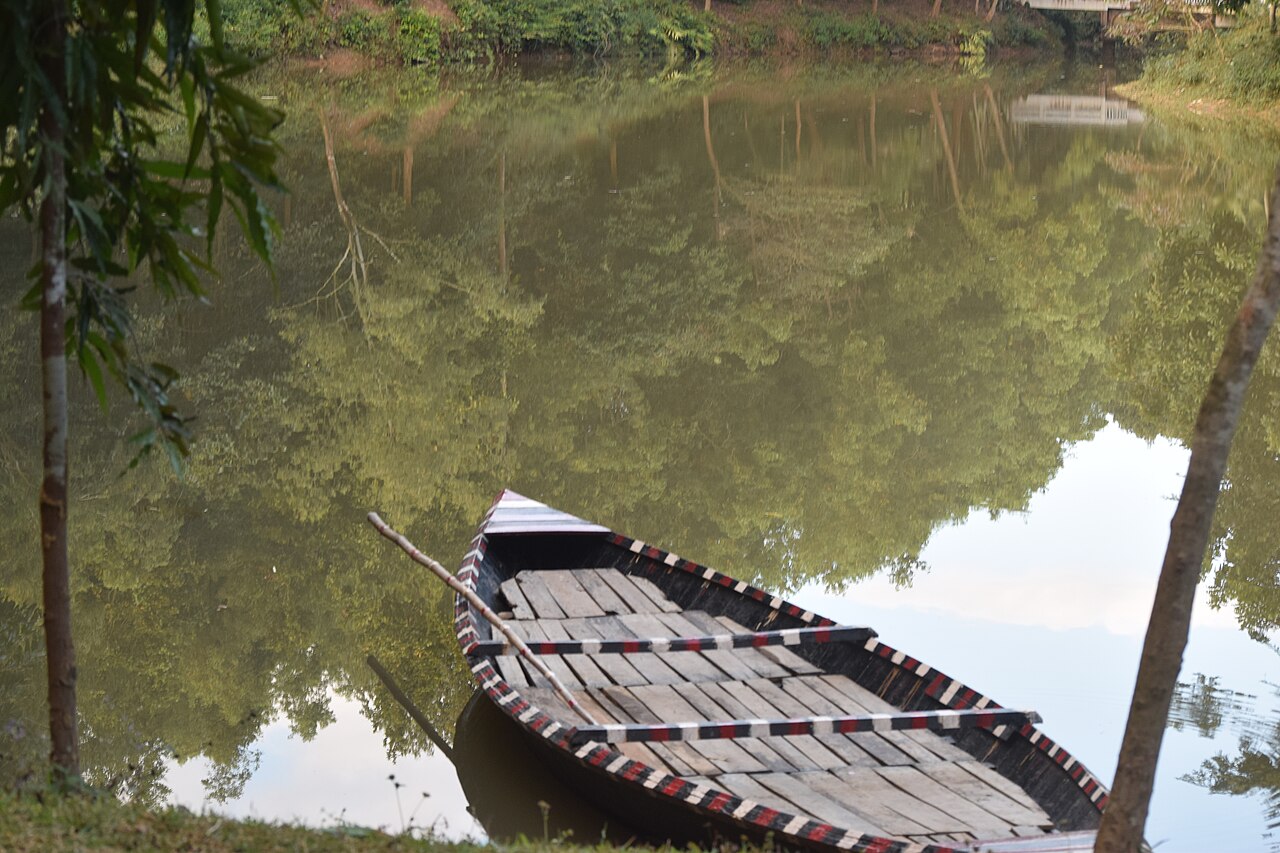 বনের ভেতরে নৌকা ভ্রমণ