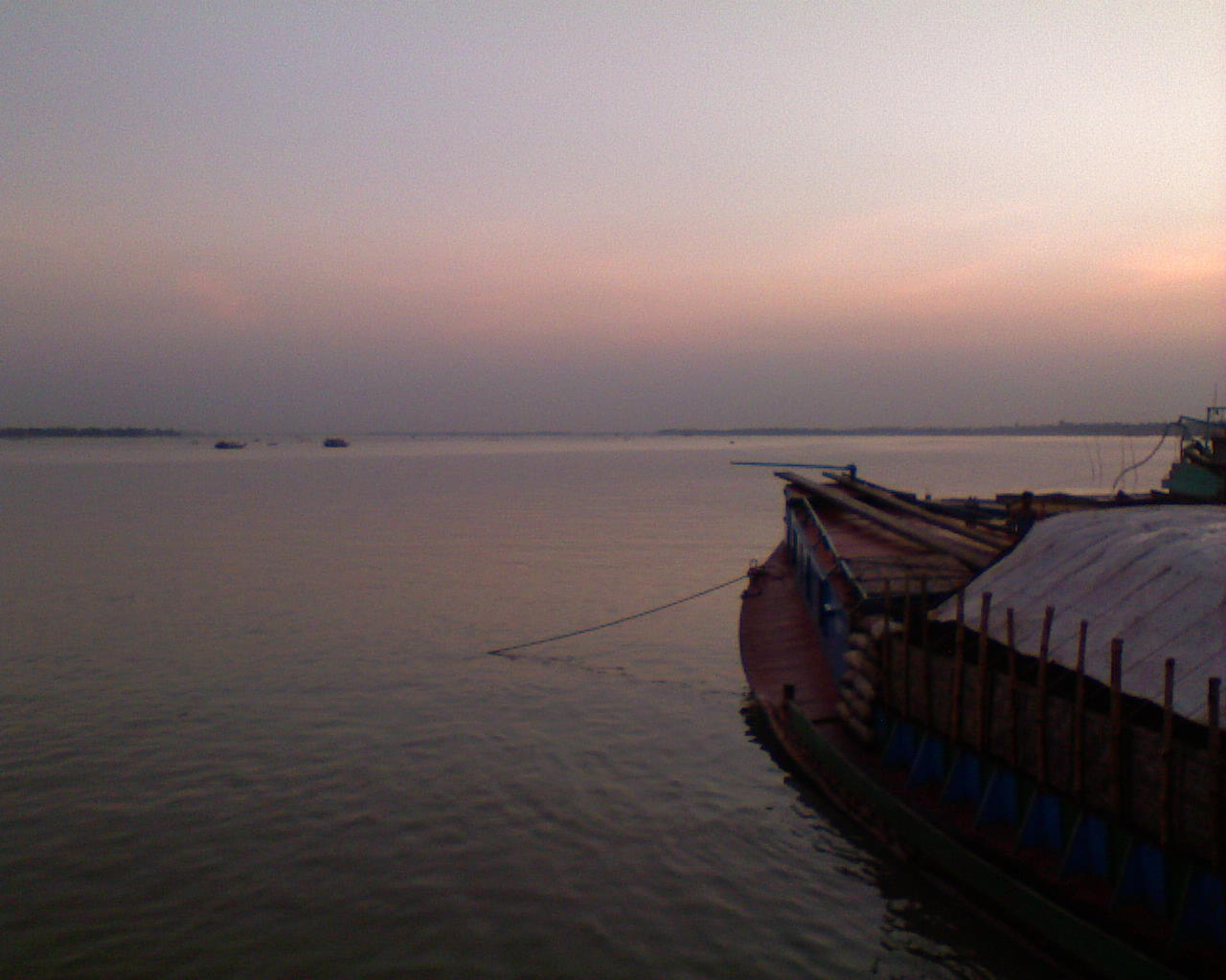 মেঘনা নদীর বিস্তার মনপুরা দ্বীপ