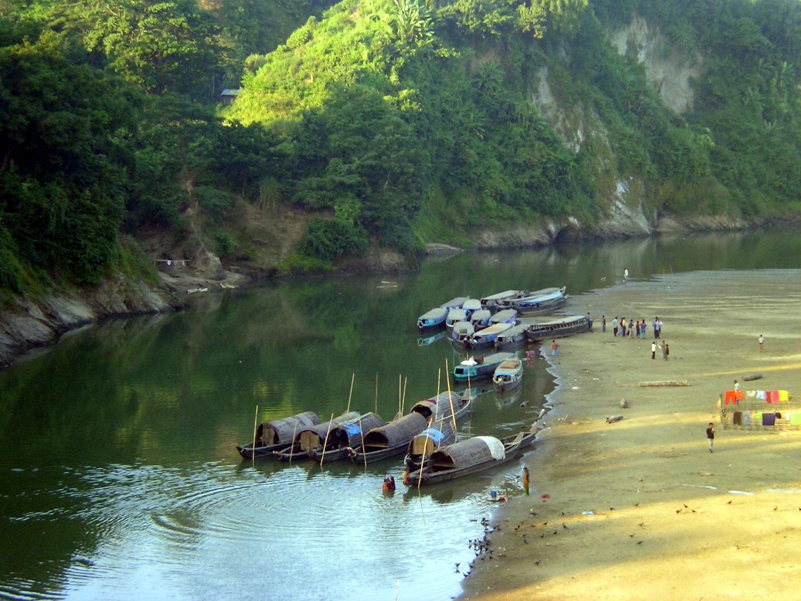 বান্দরবান শহর থেকে সাঙ্গু নদীর দৃশ্য